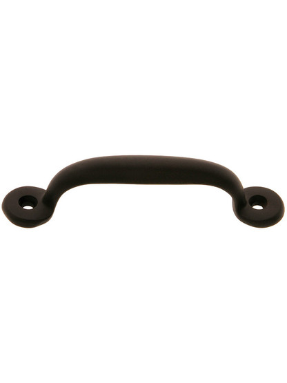 Vintage Style Utility Pull in Solid Brass - 3 inch Center to Center in Oil-Rubbed Bronze.